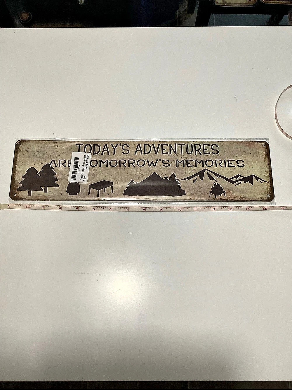 Rustic Cabin Wall Sign Brown